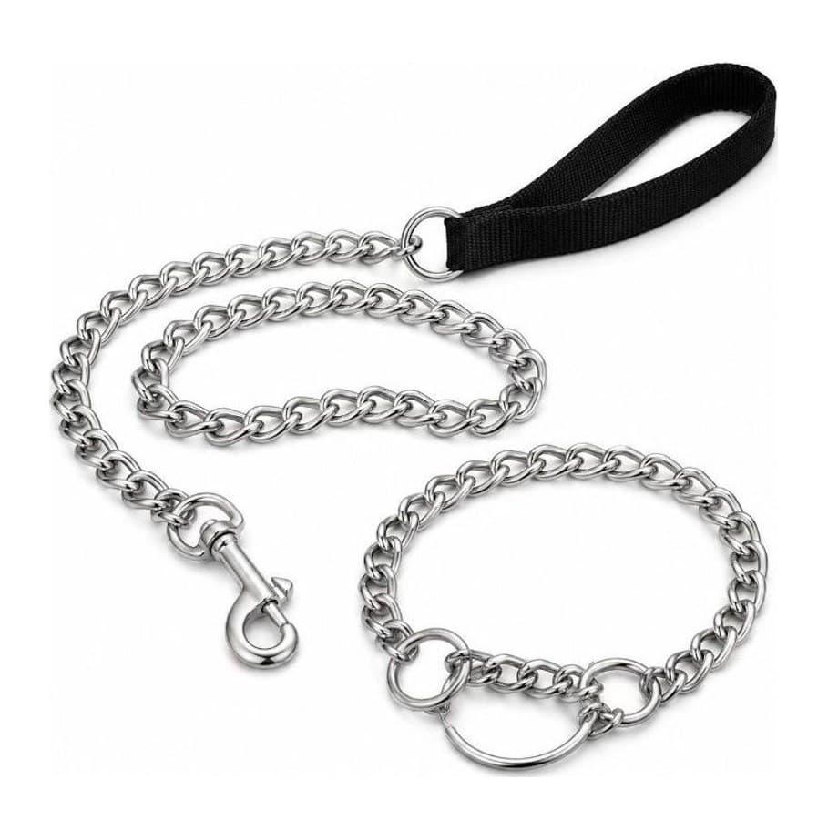 Dog Chain Leash with Collar