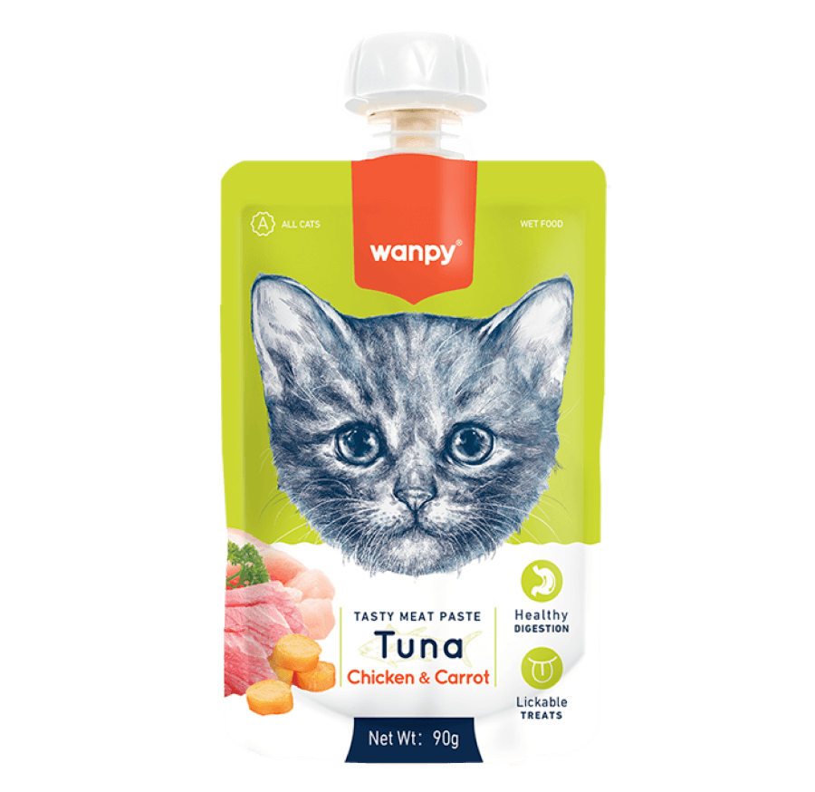 Wanpy Tuna & Chicken Creamy Pouch 90 gm