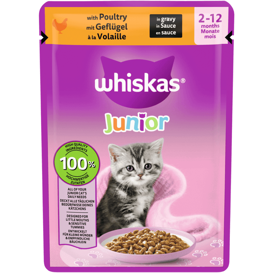 Whiskas Junior Wet Food Pouch 85 gm