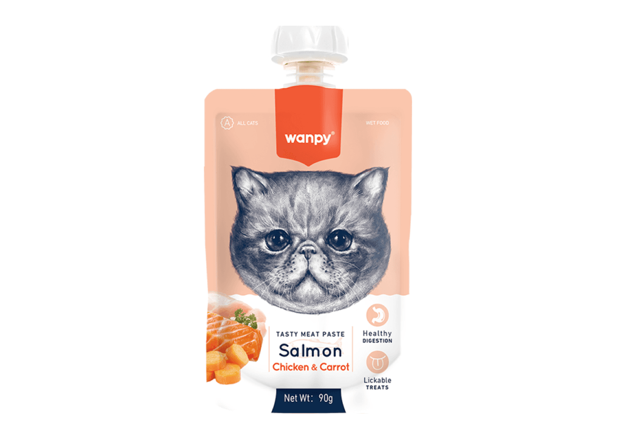 Wanpy Salmon & Chicken Creamy Pouch 90 gm